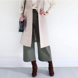 #1711 Only Child "Dune" Cropped Wide Pants in navy